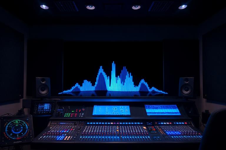 Professional audio post-production studio